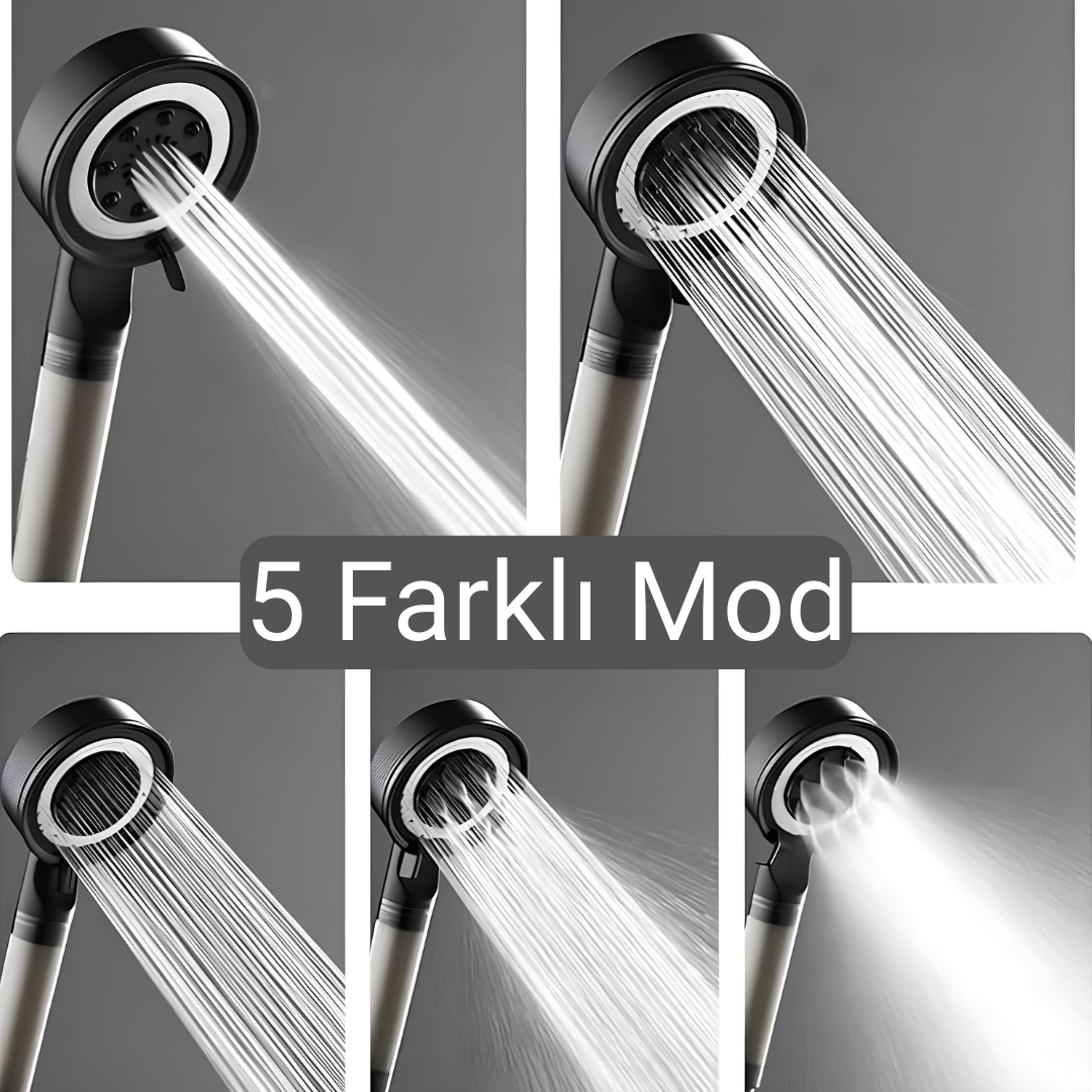 5 Fonksiyonlu Filtreli Jet Duş Başlığı
