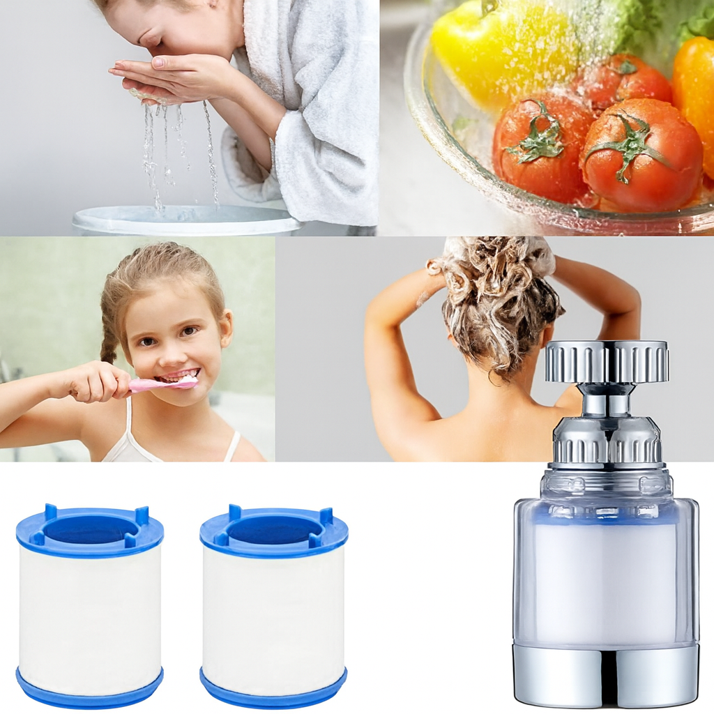 HydroPulse™ Filtreli 360° Döner Musluk Başlığı